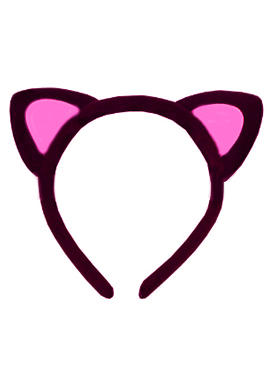 고양이머리띠(핑크)
